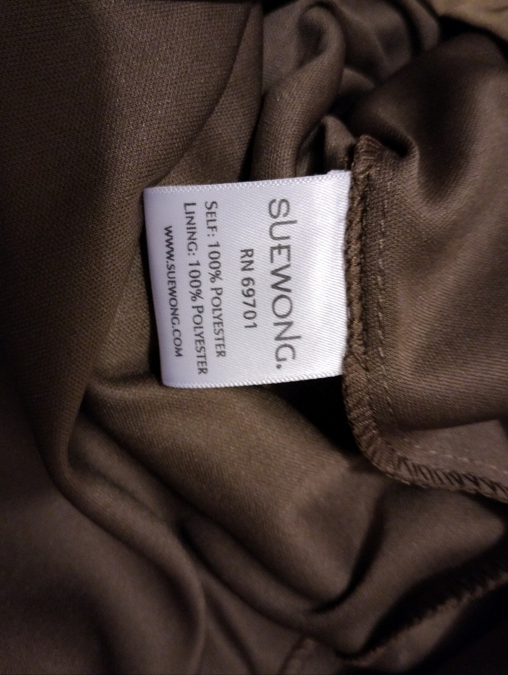 Sue Wong Strapless Taupe Embellished Cocktail Dress - Picture 8 of 9